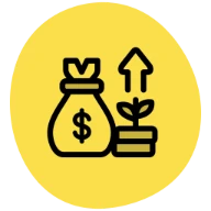 Capacity building support icon