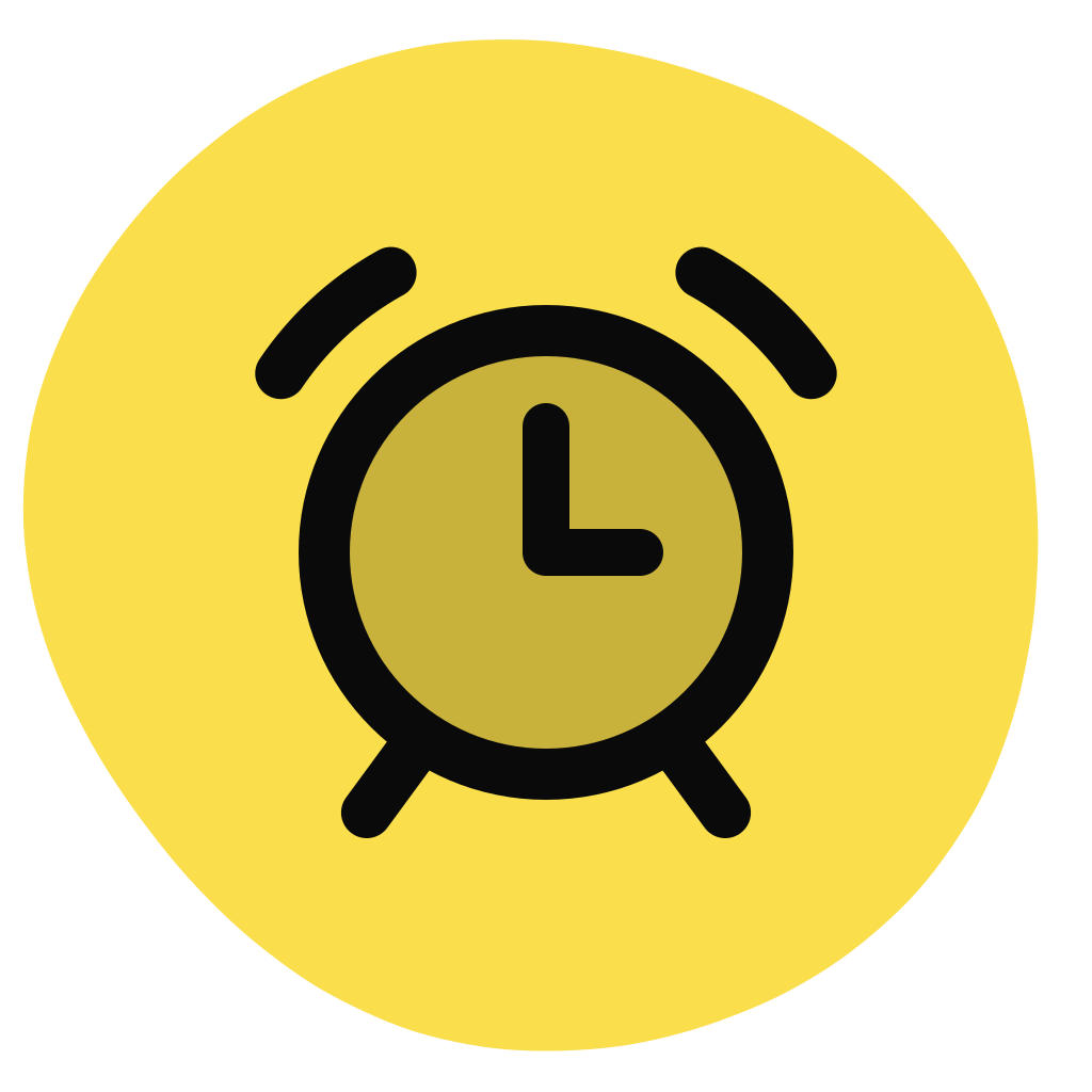 Your day icon: alarm clock